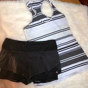 Lululemon Racerback Tank Groovy Nimbus Soot MED